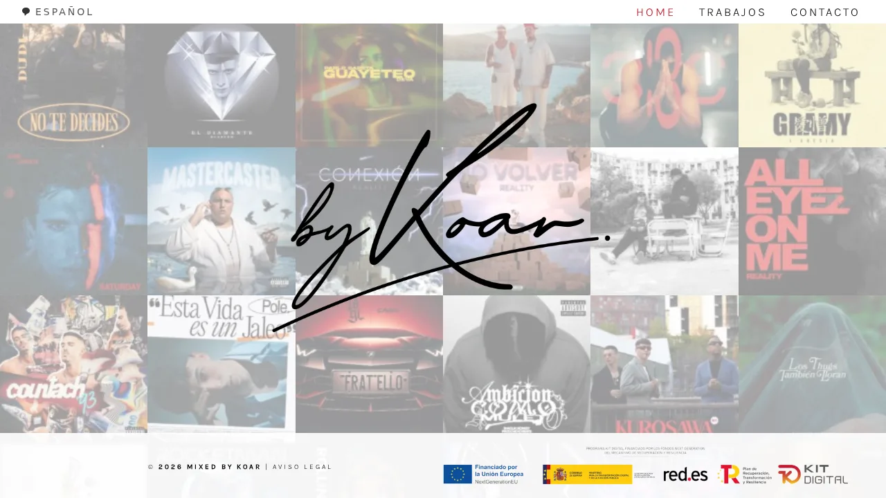 Mixed by Koar — Mezcla y mastering, producción musical, directo y trabajos para artistas urbanos.
